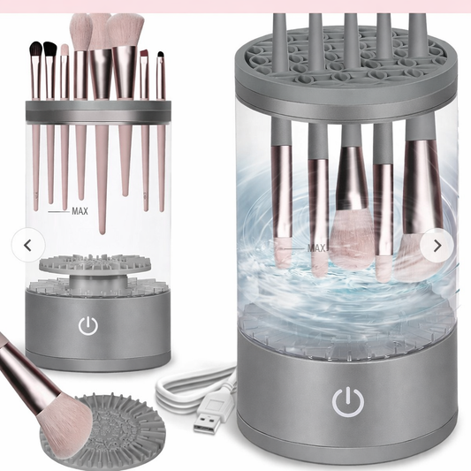 Electric Brush Cleaner Pro: Auto-Wash & Dry in Seconds Makeup art