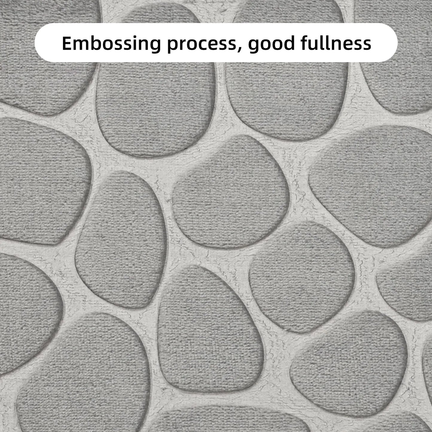 Cobblestone Embossed Non-Slip Bath Mat.