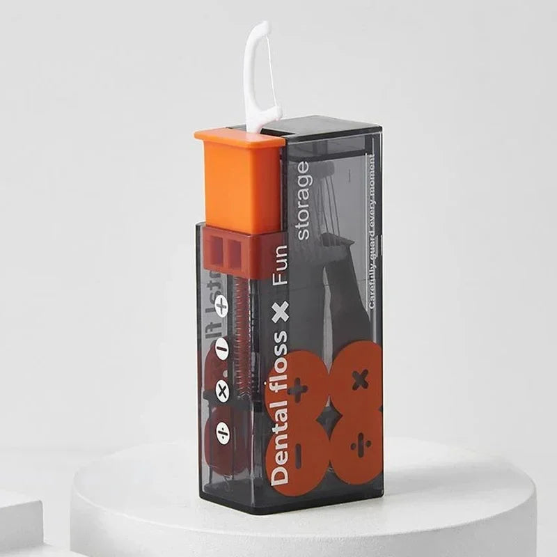Portable Automatic Floss Dispenser – 10 Picks.