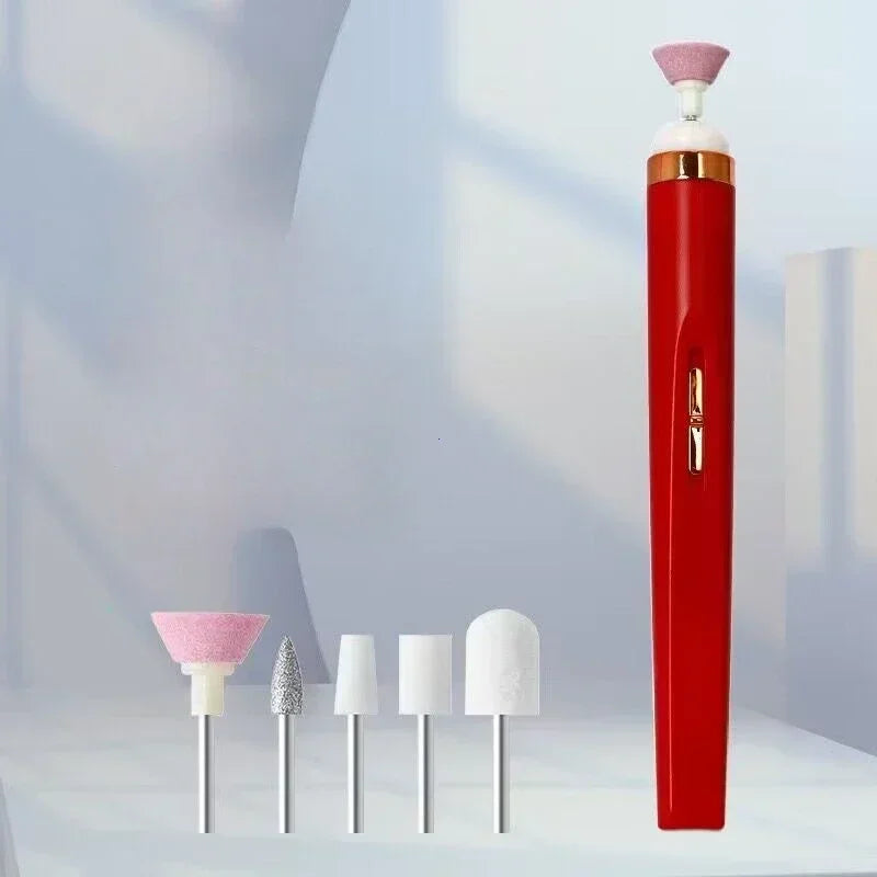 Electric Nail Drill ā Portable Polisher with Light & Carry Bag.