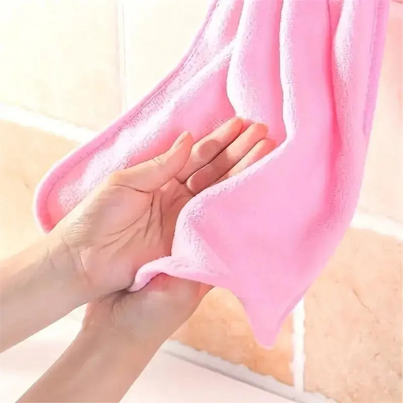 4PCS Coral Velvet Hand & Dish Towels
