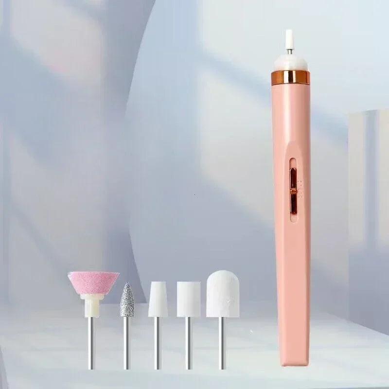 Electric Nail Drill ā Portable Polisher with Light & Carry Bag.
