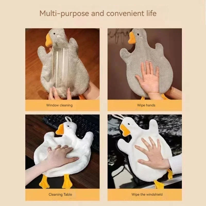 Cartoon Goose Hanging Hand Towel