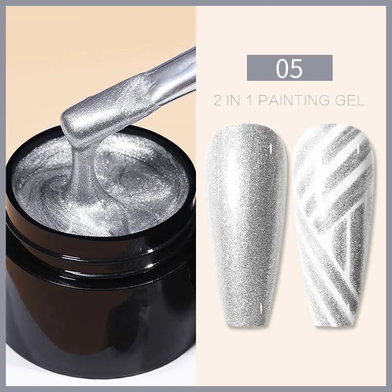 Born Pretty 5ml Nail Art Gel ā Liner & Glitter UV Gel.