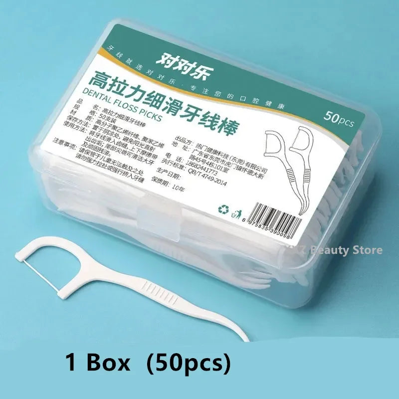 Portable Disposable Dental Floss Box with Toothpicks