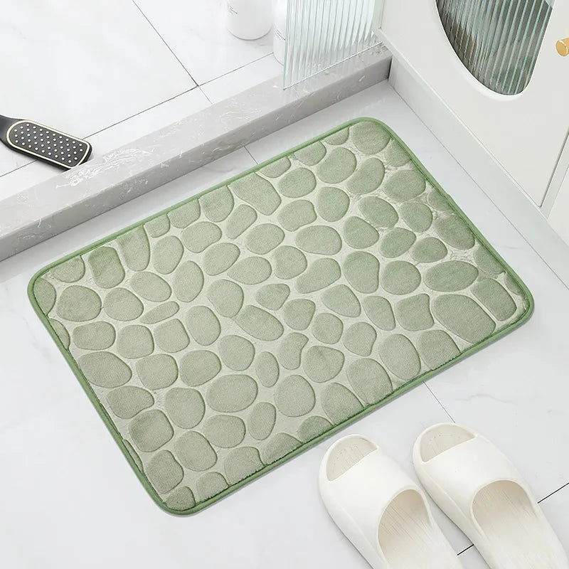 Cobblestone Embossed Non-Slip Bath Mat.