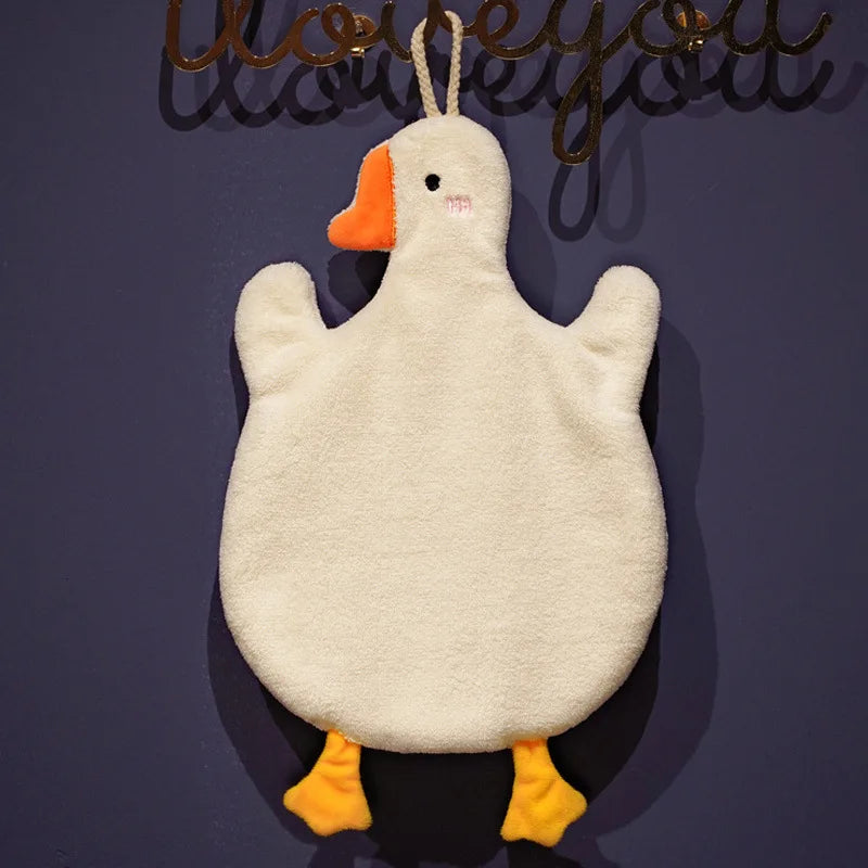 Cartoon Goose Hanging Hand Towel