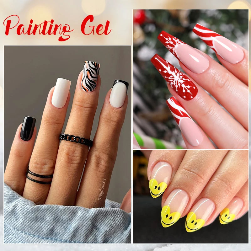 Born Pretty 5ml Nail Art Gel ā Liner & Glitter UV Gel.