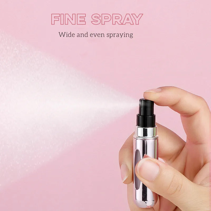 5ml Mini Refillable Perfume Spray Bottles β Portable Cosmetic Atomizers.