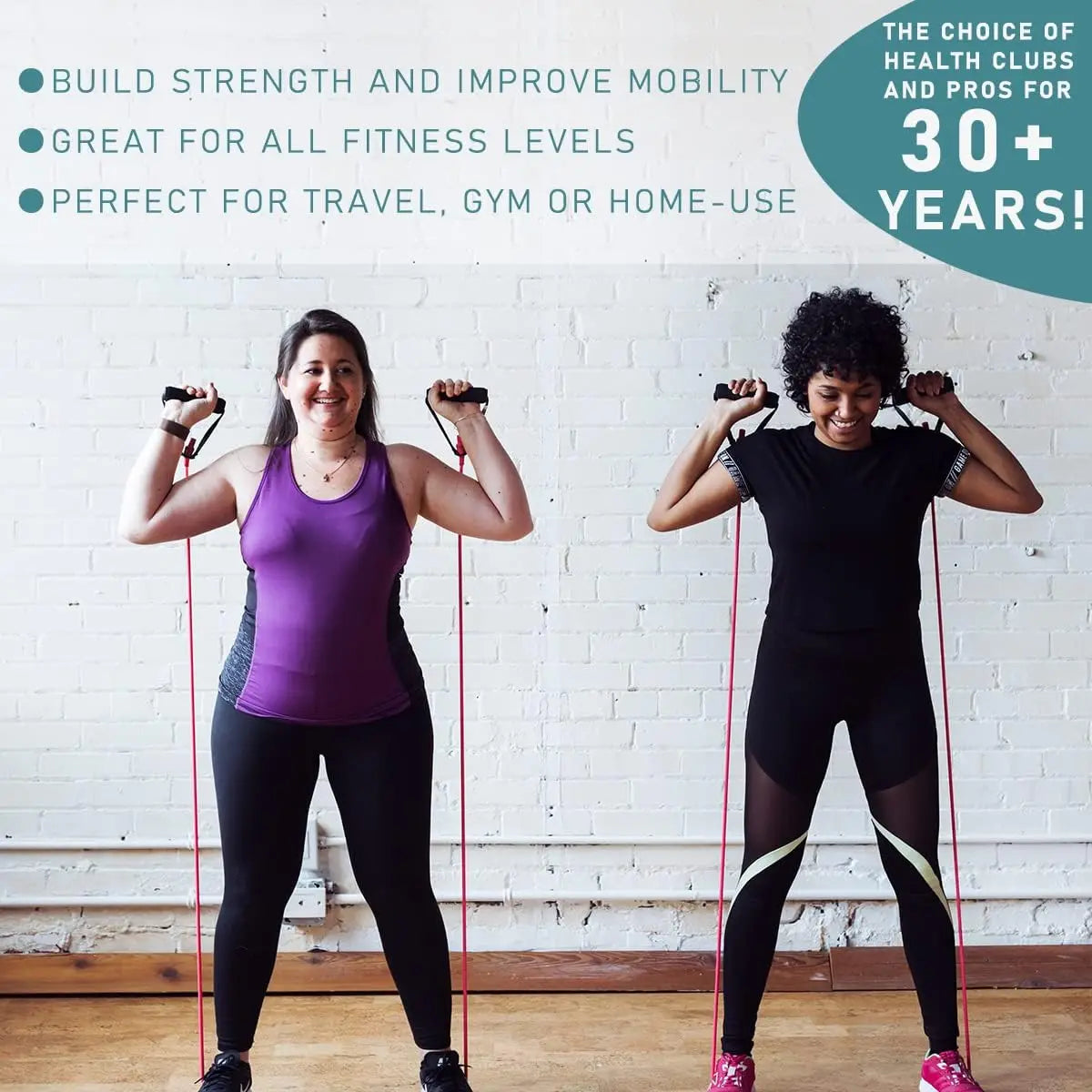 5-Level Resistance Tube Bands with Handles