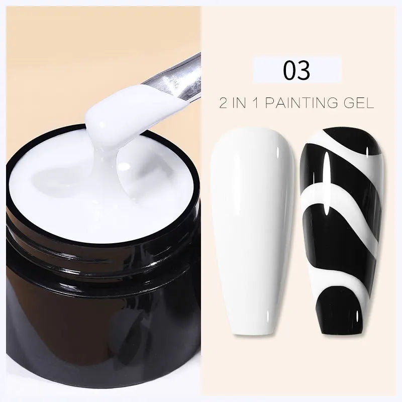 Born Pretty 5ml Nail Art Gel ā Liner & Glitter UV Gel.