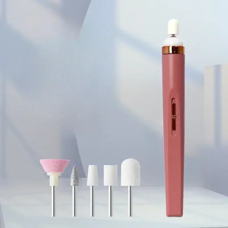 Electric Nail Drill ā Portable Polisher with Light & Carry Bag.