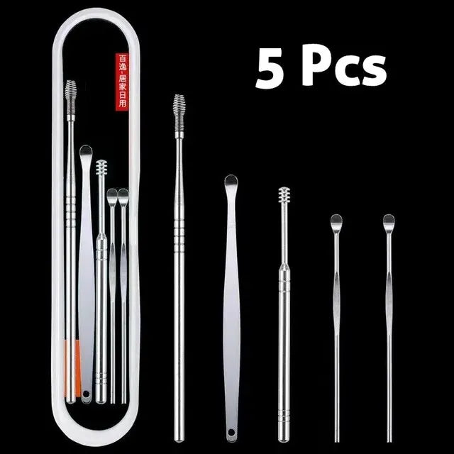 6PCS Stainless Steel Ear Cleaner Set