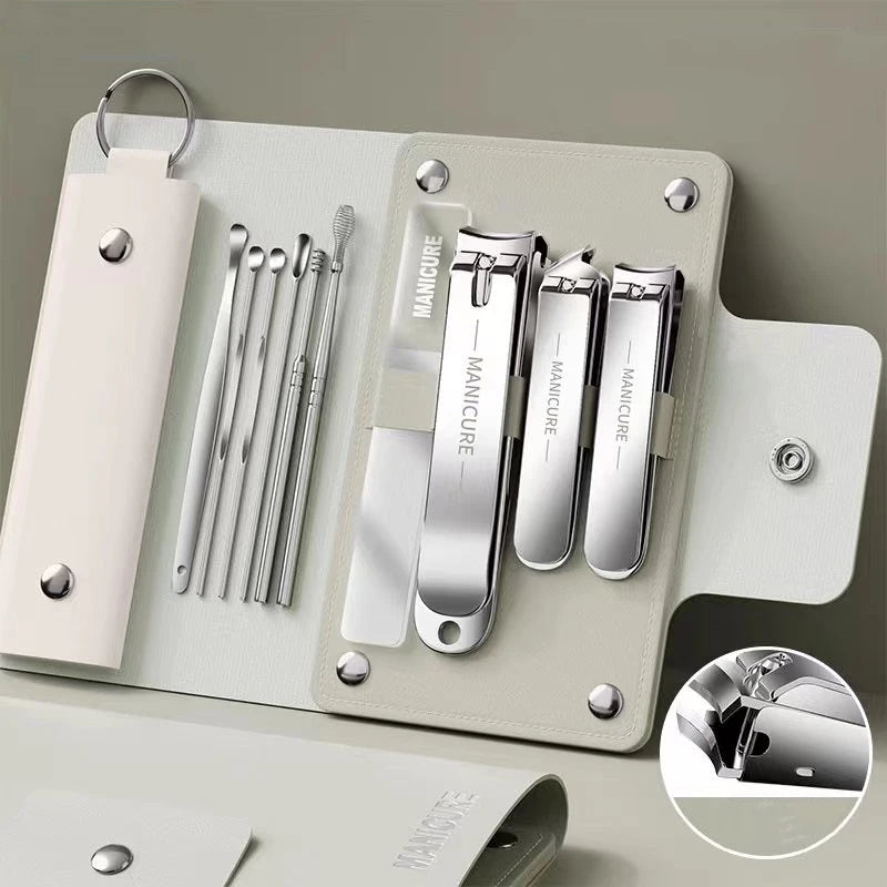 6ā18 PCS Portable Manicure Set ā Blue/Black Grooming Kit.