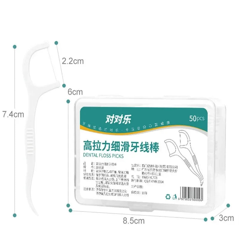 Portable Disposable Dental Floss Box with Toothpicks