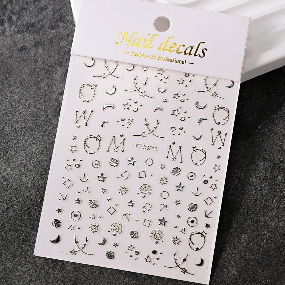 Shiny Nail Stickers.