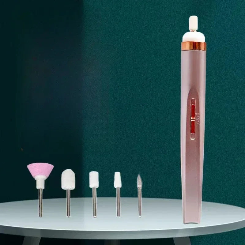 Electric Nail Drill ā Portable Polisher with Light & Carry Bag.