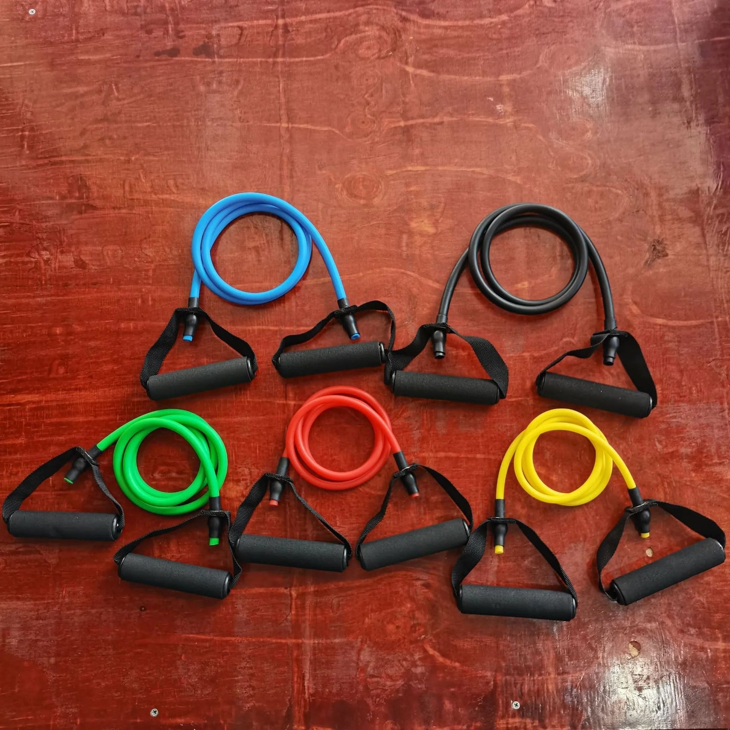 5-Level Resistance Tube Bands with Handles