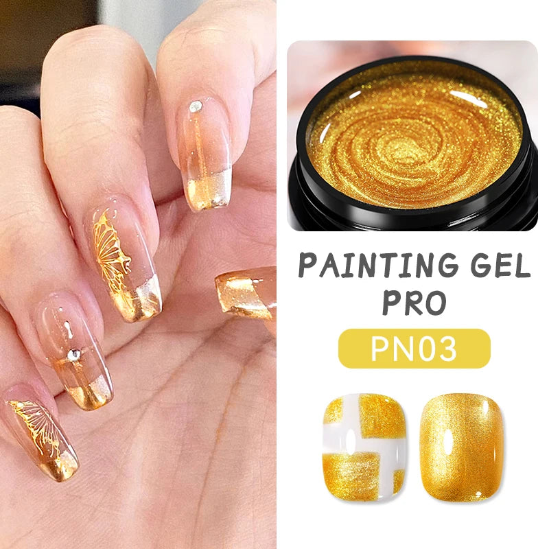 Born Pretty 5ml Nail Art Gel ā Liner & Glitter UV Gel.