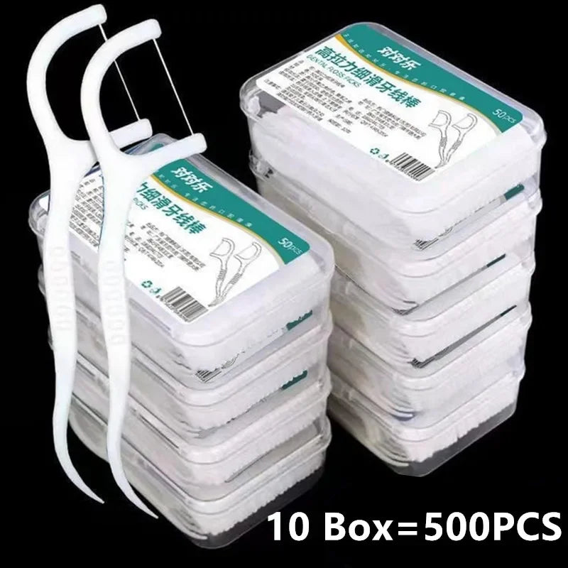 Portable Disposable Dental Floss Box with Toothpicks