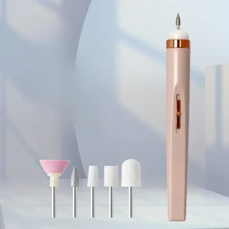 Electric Nail Drill ā Portable Polisher with Light & Carry Bag.