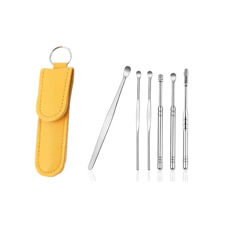6PCS Stainless Steel Ear Cleaner Set