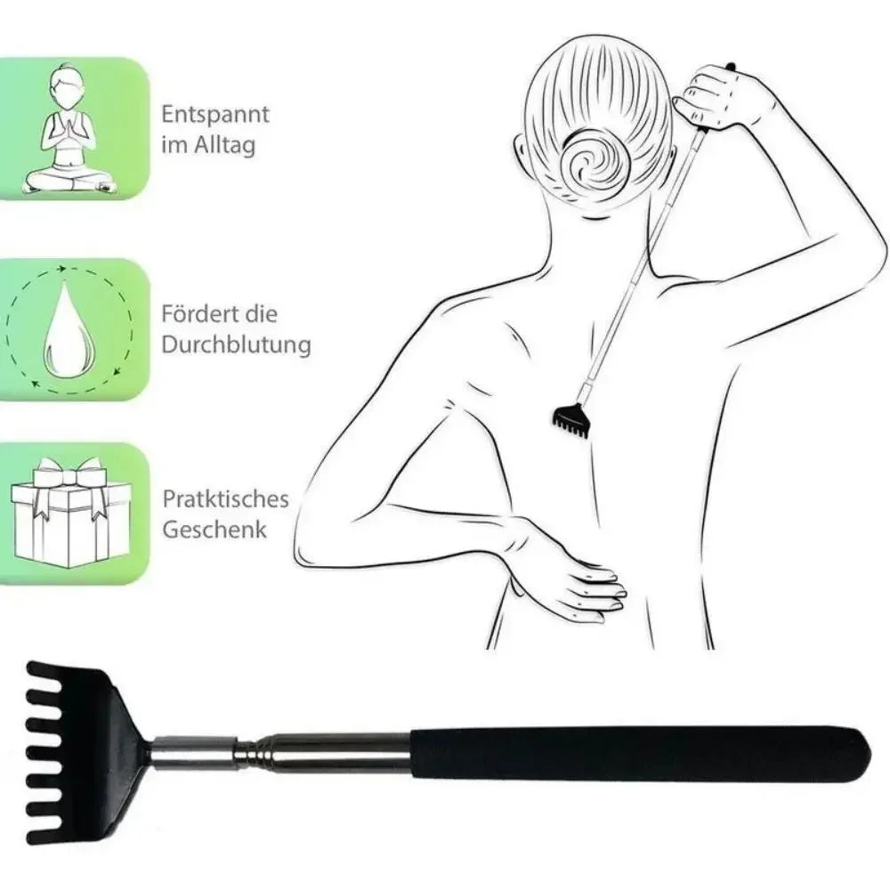 Telescopic Stainless Steel Back Scratcher