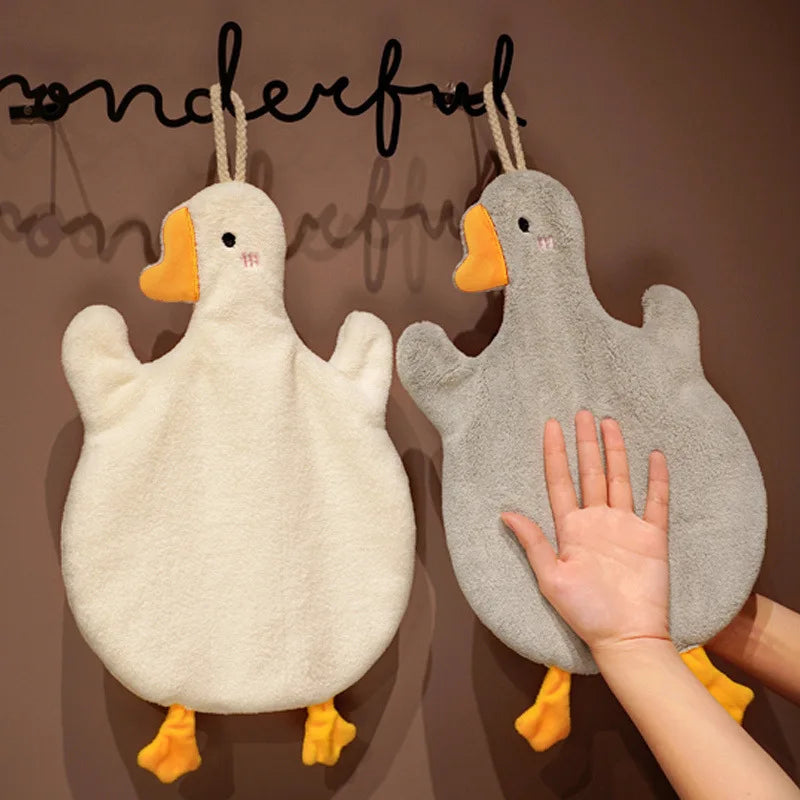 Cartoon Goose Hanging Hand Towel