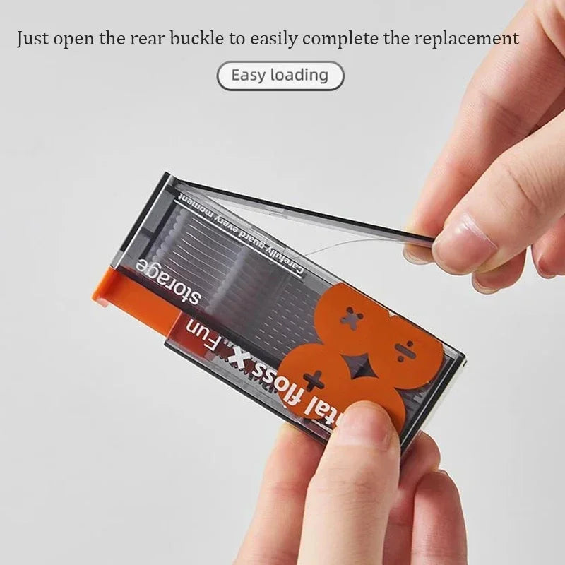 Portable Automatic Floss Dispenser – 10 Picks.
