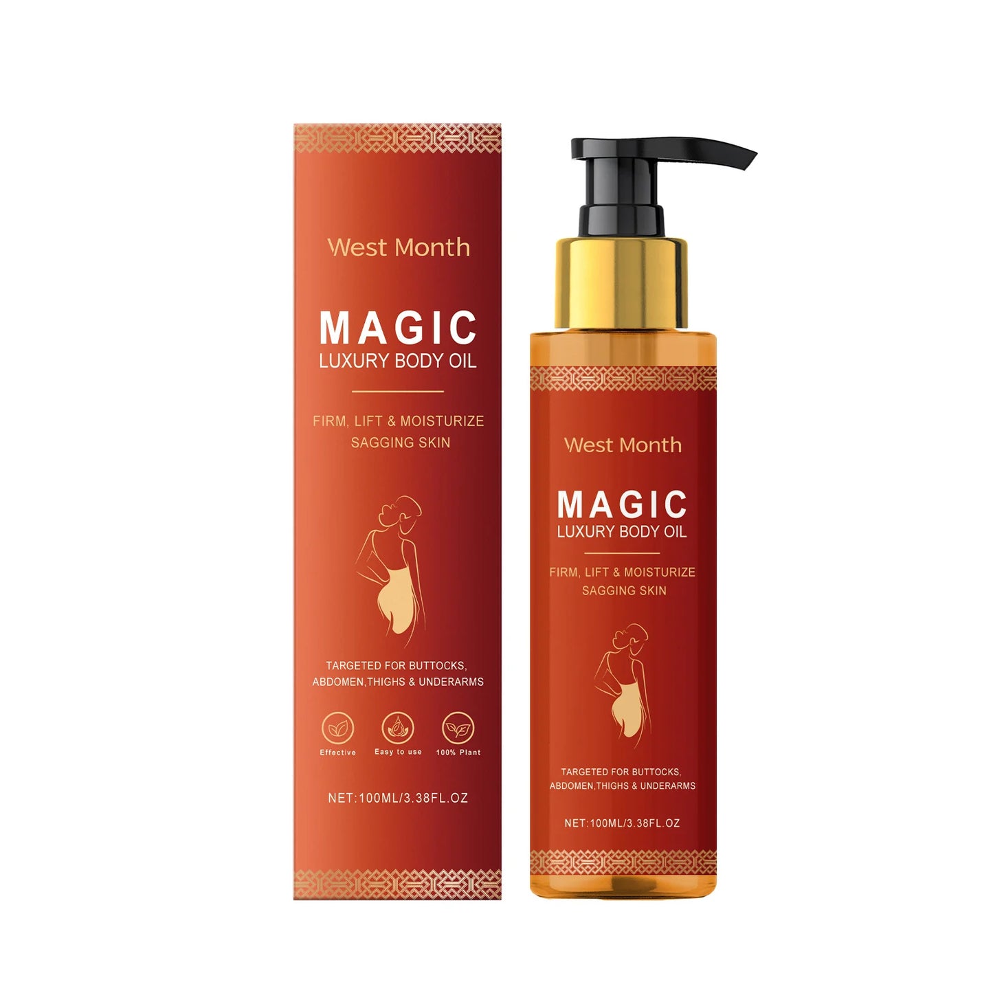 Luxury Magic Body Oil ā Deeply Moisturizing & Firming for Dry Skin | Chest & Thighs