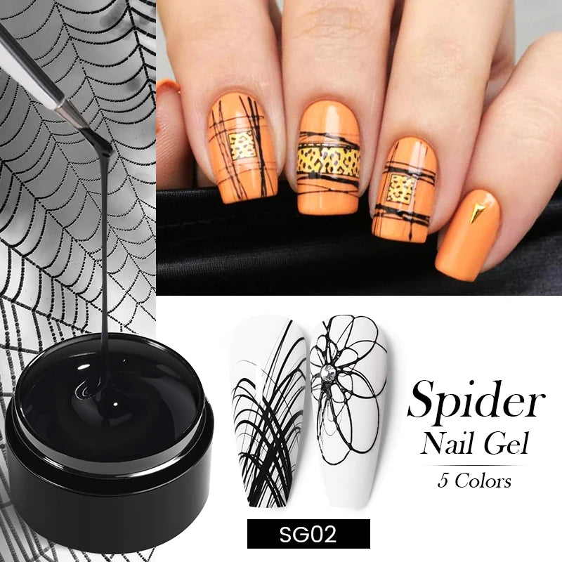 Born Pretty 5ml Nail Art Gel ā Liner & Glitter UV Gel.