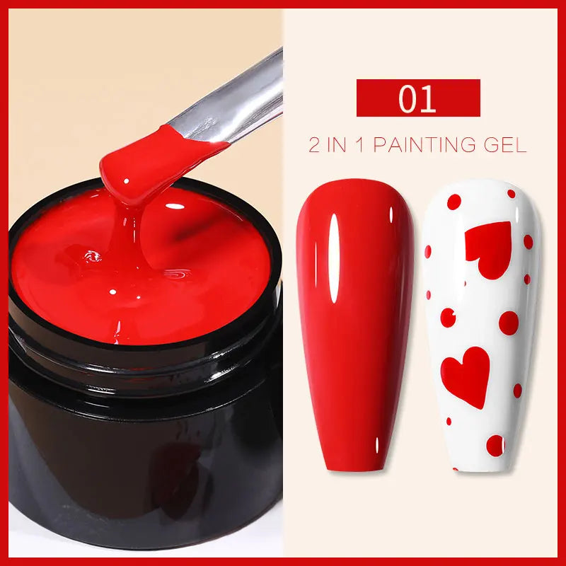 Born Pretty 5ml Nail Art Gel ā Liner & Glitter UV Gel.
