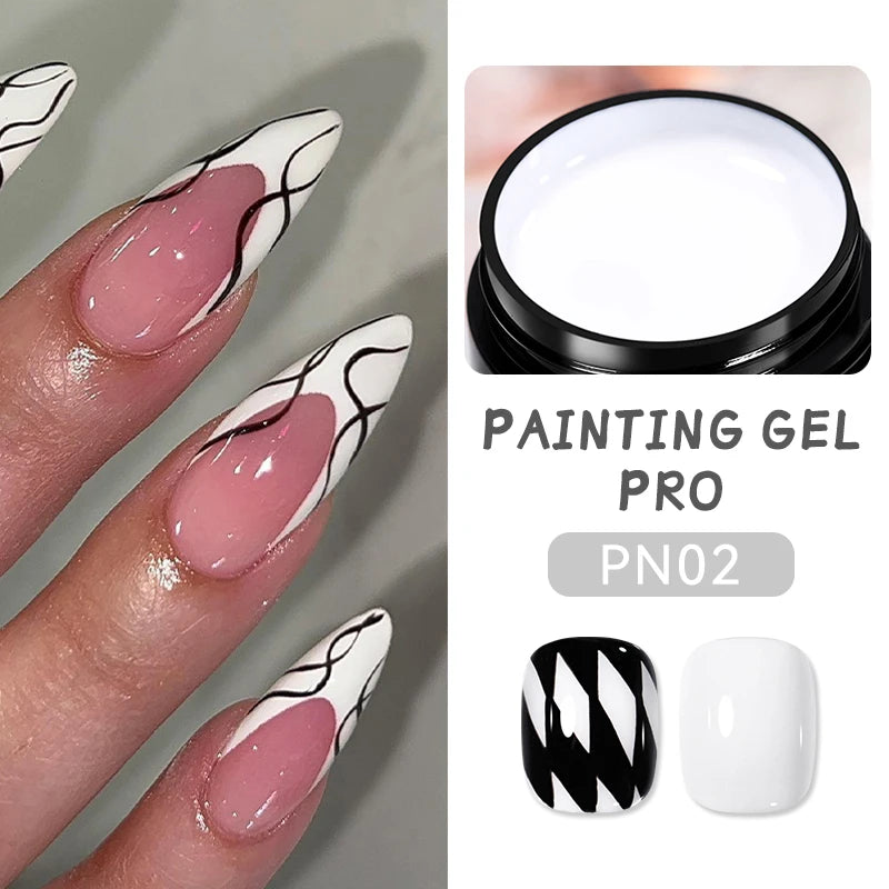 Born Pretty 5ml Nail Art Gel ā Liner & Glitter UV Gel.