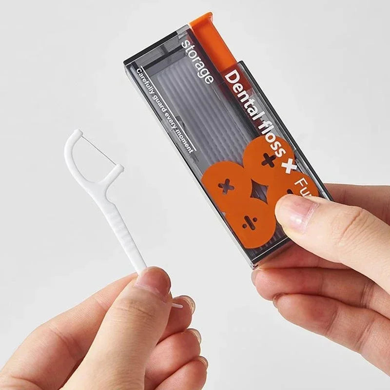 Portable Automatic Floss Dispenser – 10 Picks.