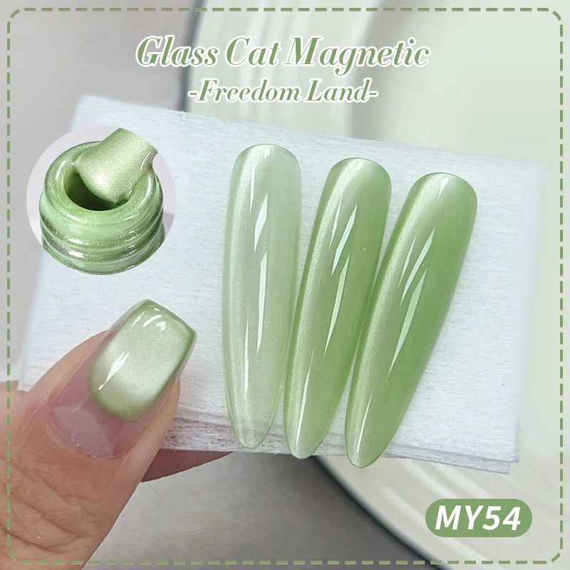 Magnetic Cat Eye Gel Nail Polish – Shimmer Effect, Long-Lasting, UV/LED Soak-Off Makeup art