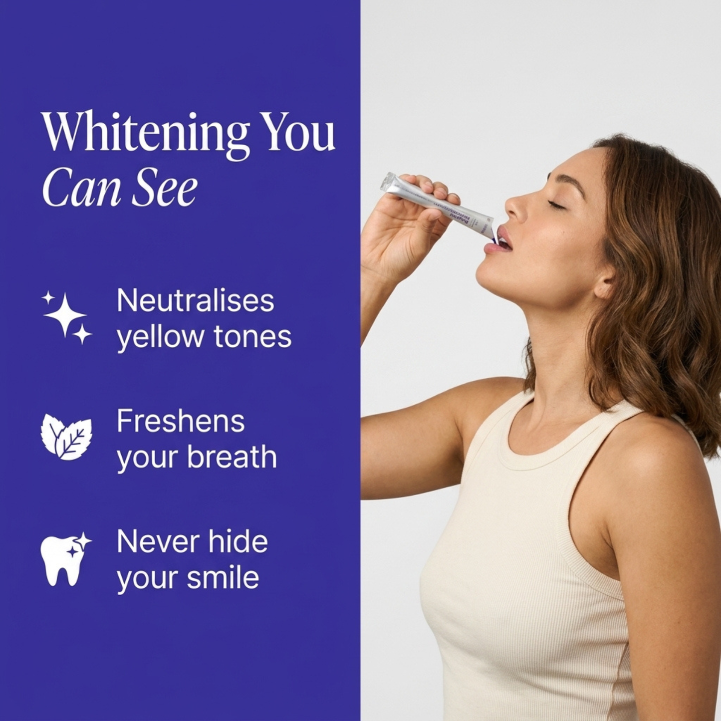 Purple Teeth Whitening Mouthwash – Instant Colour Correcting Formula