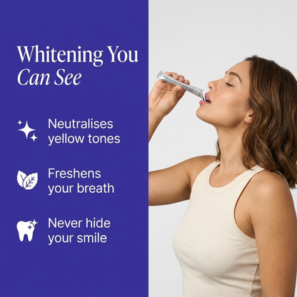 Purple Teeth Whitening Mouthwash – Instant Colour Correcting Formula