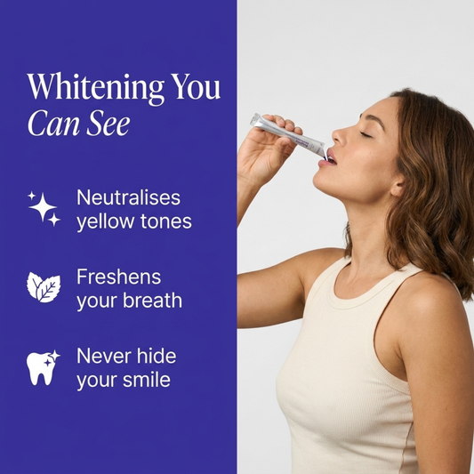 Purple Teeth Whitening Mouthwash – Instant Colour Correcting Formula