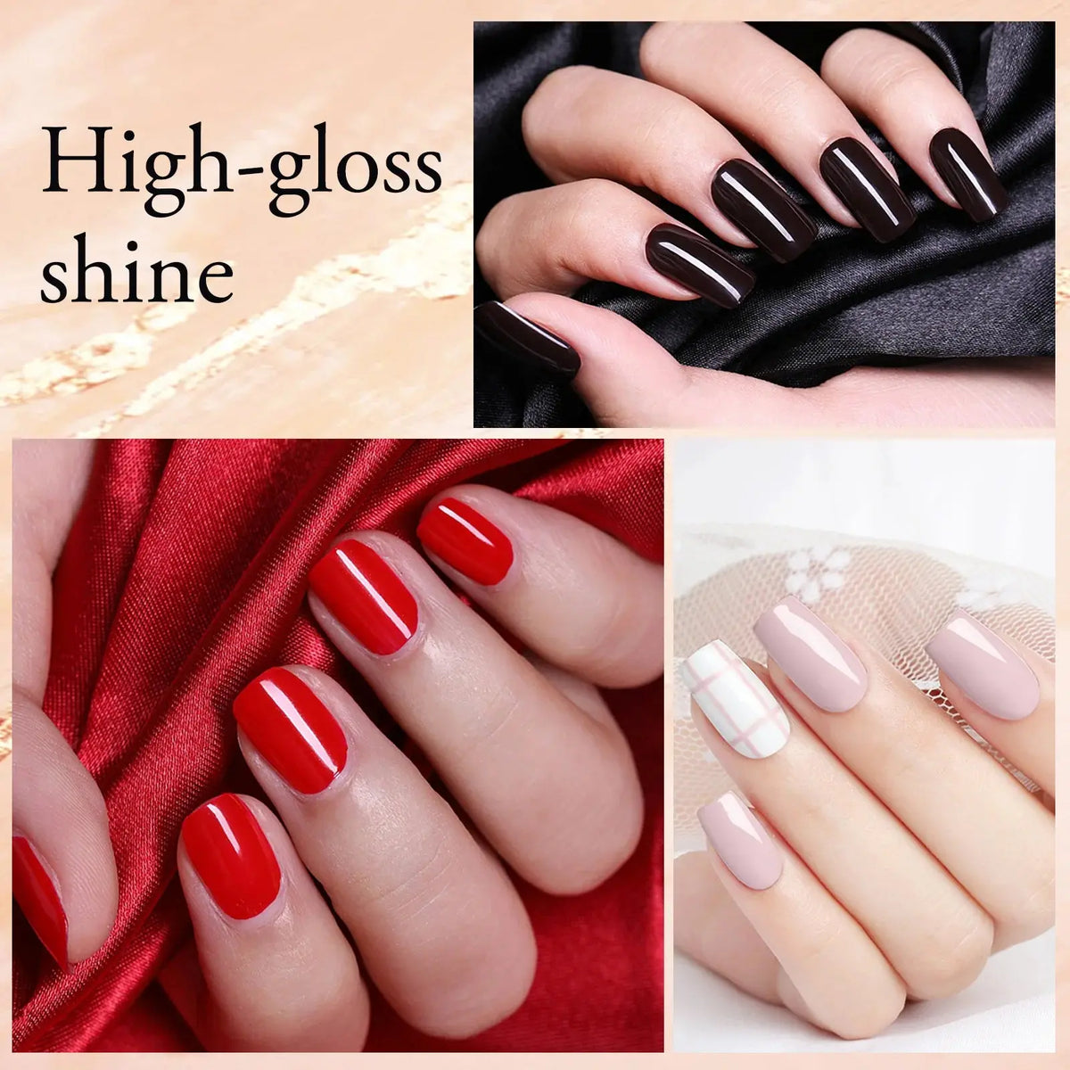 VENALISA 7.5ml Nail Gel Polish VIP5 HEMA Free Semi Permanent Soak off UV LED Nail Gel Varnish Full Coverage Nail Gel Lacquer Makeup art
