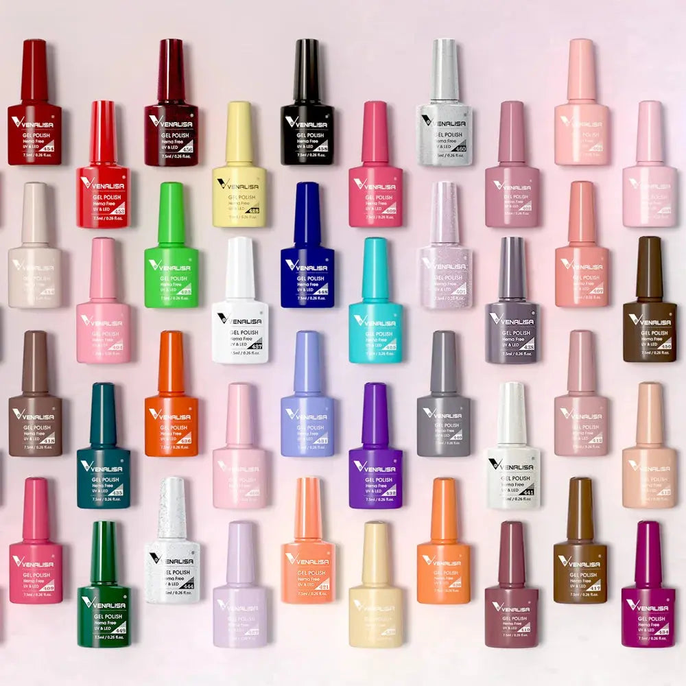 VENALISA 7.5ml Nail Gel Polish VIP5 HEMA Free Semi Permanent Soak off UV LED Nail Gel Varnish Full Coverage Nail Gel Lacquer Makeup art