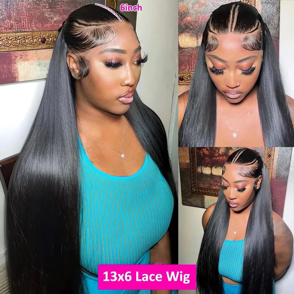 Glueless Bone Straight 4X4 Hd Lace Frontal Wig 13X6 13X4 Black Lace Front Wig Human Hair 5x5 Natural Brazilian Transparent Wigs Makeup art