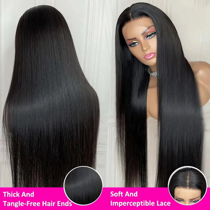 Glueless Bone Straight 4X4 Hd Lace Frontal Wig 13X6 13X4 Black Lace Front Wig Human Hair 5x5 Natural Brazilian Transparent Wigs Makeup art