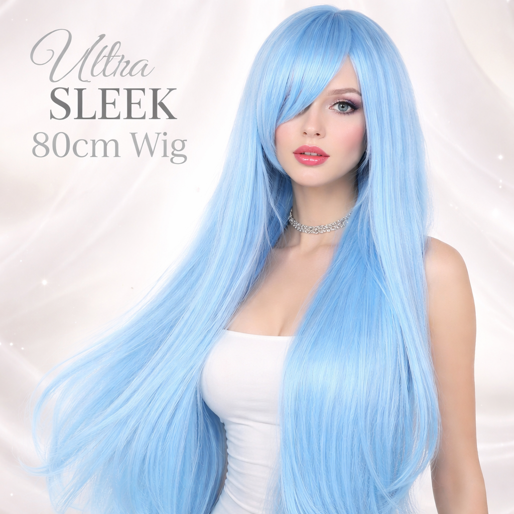 The "Ultra-Sleek" 80cm Statement Wig Makeup art