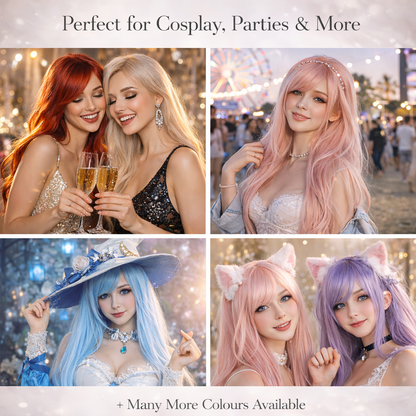 The "Ultra-Sleek" 80cm Statement Wig Makeup art