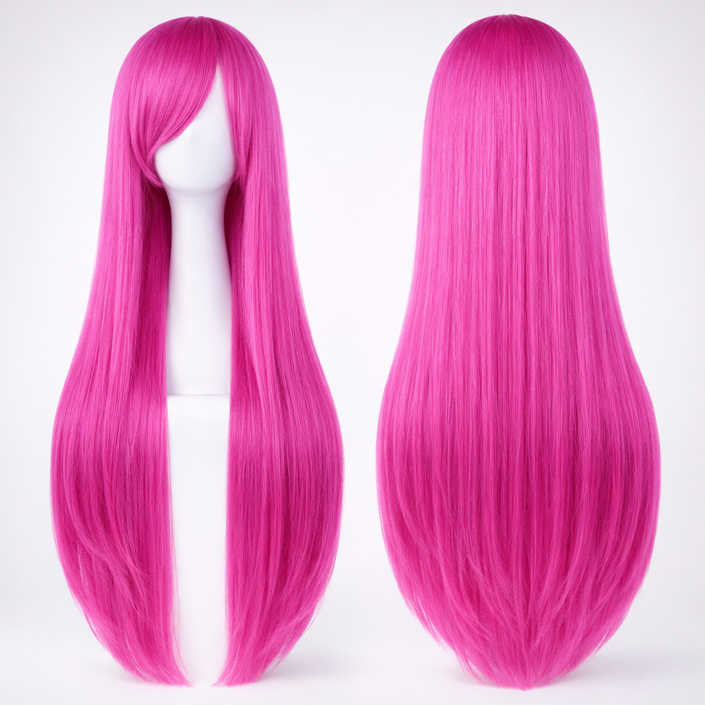 The "Ultra-Sleek" 80cm Statement Wig Makeup art