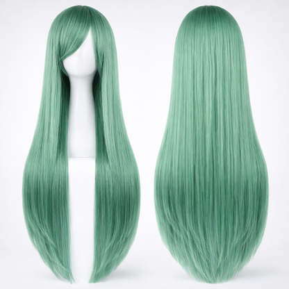 The "Ultra-Sleek" 80cm Statement Wig Makeup art
