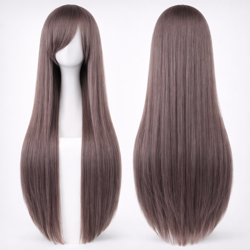 The "Ultra-Sleek" 80cm Statement Wig Makeup art