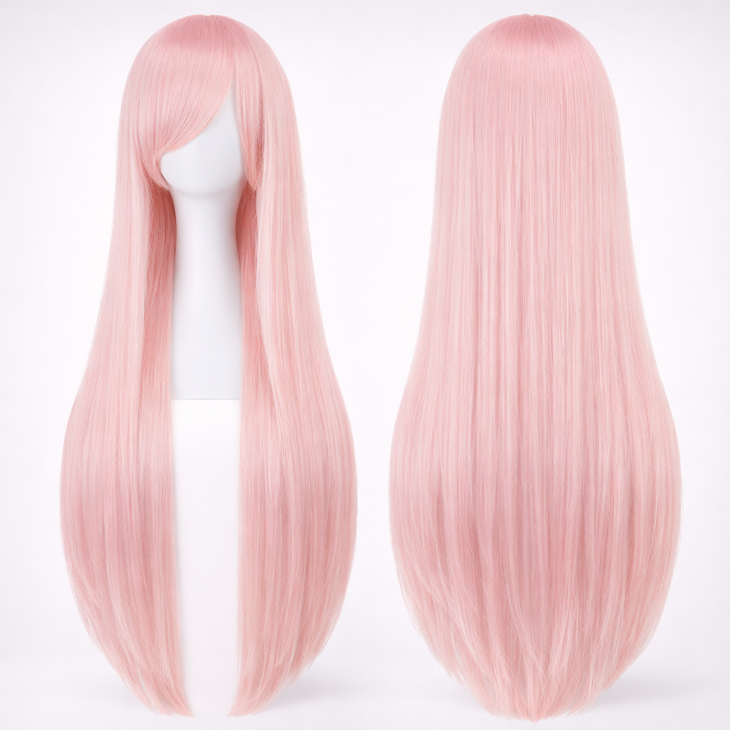 The "Ultra-Sleek" 80cm Statement Wig Makeup art