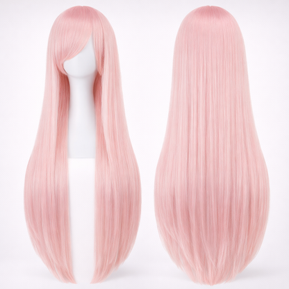 The "Ultra-Sleek" 80cm Statement Wig Makeup art
