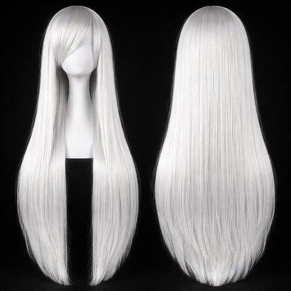 The "Ultra-Sleek" 80cm Statement Wig Makeup art